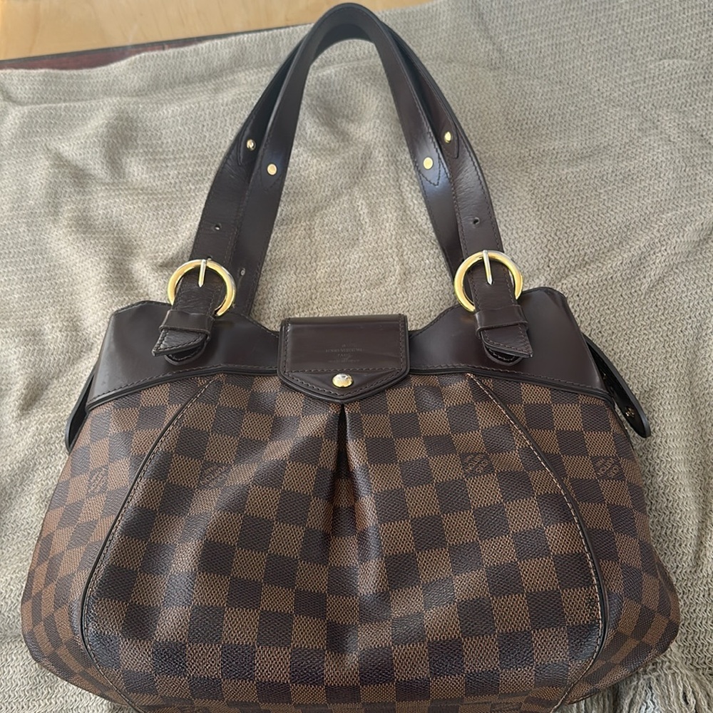 Louis Vuitton Damier Ebene Sistina PM Shoulder Bag - Picture 4 of 12